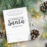 Cookies for Santa, short booklet story with reading questions