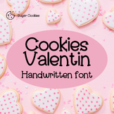 Cookies valentine | Handwritten font, Decorative Fonts, Di