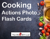 Cooking Actions Photo Flash Cards