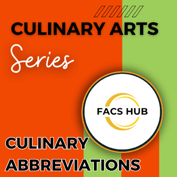 Preview of Culinary Abbreviations Activity