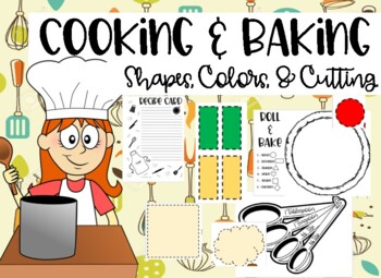 Preview of Cooking & Baking: Shapes, Colors, Cutting, Measuring Spoons & More!