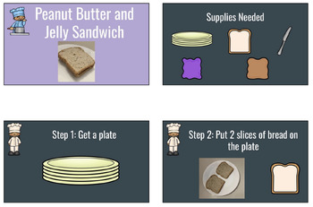 Preview of Cooking Bundle 2: Special Education Visual Recipes, Sequencing, Comprehension