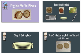 Preview of Cooking Bundle 5: Special Education Visual Recipes, Sequencing, Comprehension