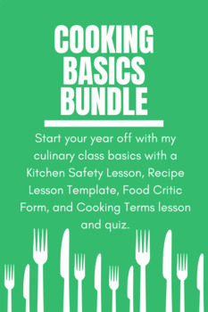 Preview of Cooking Class Basics Bundle