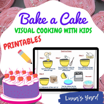 Preview of Bake a Cake - visual cooking with kids