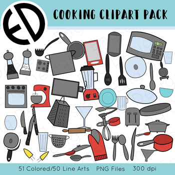 Preview of Cooking Clip Art Pack