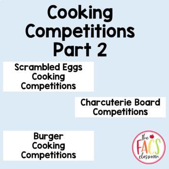 Preview of Life Skills Cooking Competition Bundle Part 2