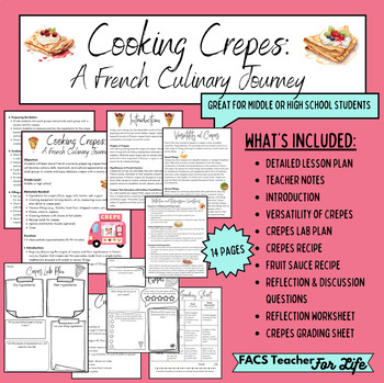Preview of Cooking Crepes: A French Culinary Journey: FACS, MS/HS, Cooking, French