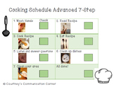 Cooking FREEBIE Visual Schedule and Reinforcement Speech a