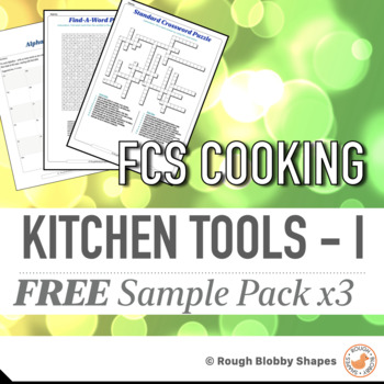 Preview of FCS Cooking - Kitchen Tools I -  Free Sample Pack
