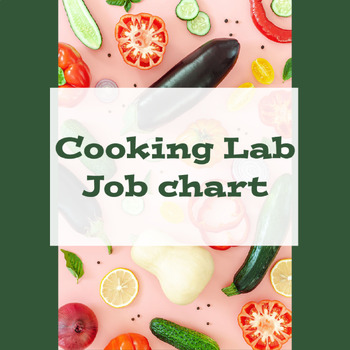 Preview of Cooking Group Lab Job Chart