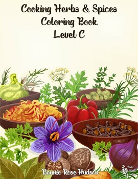 Preview of Cooking Herbs & Spices Coloring Book-Level C