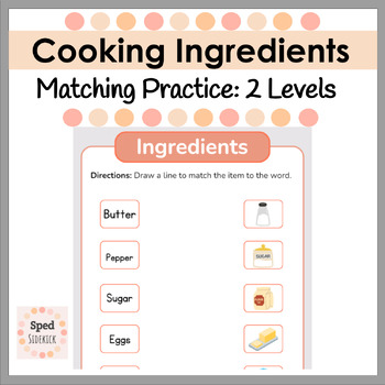 Preview of Cooking Ingredients Matching Practice