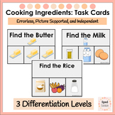 Cooking Ingredients Task Cards