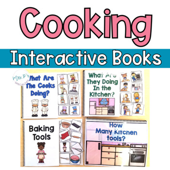 Preview of Cooking Interactive Life Skills Books - Special Education Adapted Books