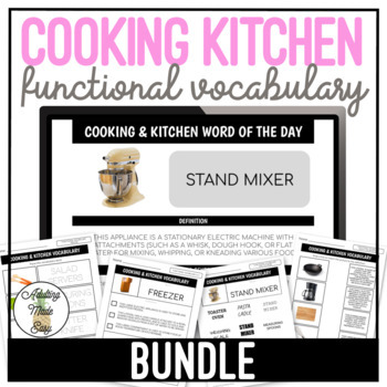Preview of Cooking & Kitchen Functional Vocabulary BUNDLE