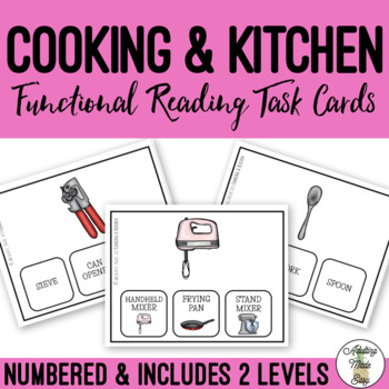 Preview of Cooking & Kitchen Supplies Task Cards
