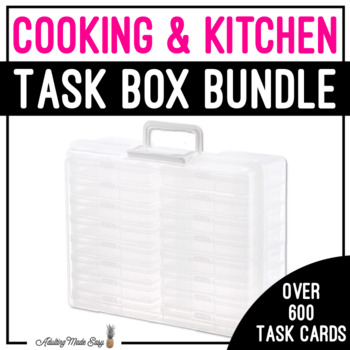 Preview of Cooking & Kitchen Task Box BUNDLE