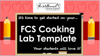 Preview of Cooking Lab Template (EDITABLE)