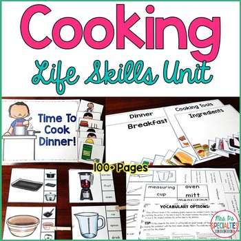 Preview of Cooking Life Skills Unit for Special Education ( Functional Academics)