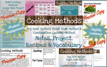 Preview of Cooking Methods Lesson Bundle