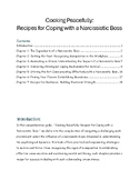 Cooking Peacefully:  Recipes for Coping with a Narcissistic Boss