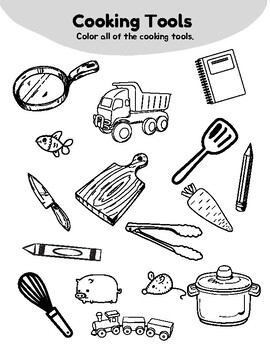 Kitchen Utensils Coloring Book For Kids Ages 2-5: The Colorful Kitchen Utensils  Coloring Book For Kids Includes Spatula, Knife, Chopping Board, Pizza  Cutter, Rolling And Many More - Yahoo Shopping