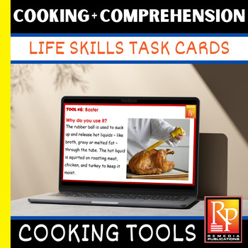 Preview of Life Skills Cooking Activities - Functional Vocabulary Digital Resource