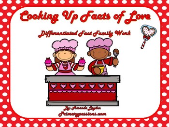 Preview of Cooking Up Fact Families