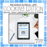 Cooking Words Digital Task Cards for Distance Learning w/ 