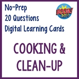 Cooking and Clean up Digital Interactive Cards- Distance L