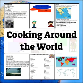 Preview of Cooking around the World -International Cooking and Activities Book