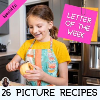 Preview of 26 Visual Recipes Cooking through the Alphabet for Special Education