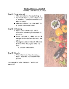 Preview of Grocery Shopping Comparison Activity