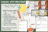 Cooking with Fractions: RECIPE Cards, multiplying & dividi