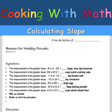 Cooking with Math -- Calculating Slope