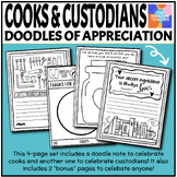 Cooks & Custodians Appreciation Doodles - Winsome Teacher