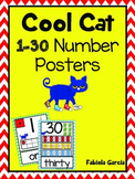 Cool Cat 1-30 Number Posters
