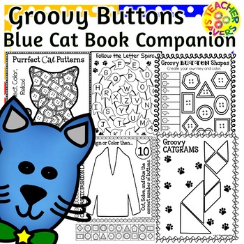 Preview of Cool Cat Groovy Buttons Activities Book Companion Bundle