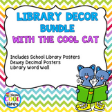 Cool Cat Library Posters Décor Set - BUNDLE