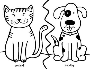 cool drawings of cats and dogs