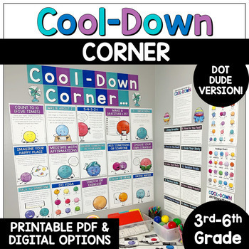 Preview of Cool Down Corner Pictures, Posters, and Printables: Social-Emotional Learning