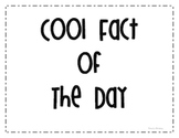 Cool Fact of the Day