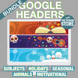 Cool Google Classroom Headers Bundle (Customizable - Dista