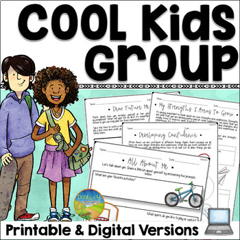 Preview of Social Skills Group, Lessons, and Activities for Middle School - Google Slides
