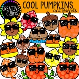 Cool Pumpkin Clipart and Friends {Fall Clipart}