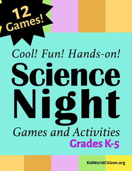 Preview of Cool Science Night STEM Games and Activities ~ K-5 School Wide Event