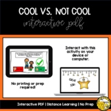 Cool Vs. Not Cool Interactive PDF