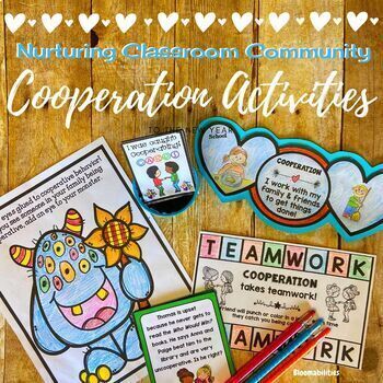 Preview of Cooperation Activities for Building Classroom Community (Back to School)