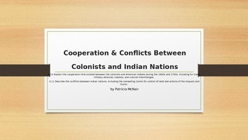 Preview of Cooperation & Conflicts Between Indian Nations & Colonists